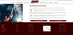 Kleine Ansicht Amwidi Maschinenbau Website